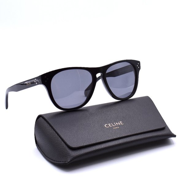 Celine Paris CL40102I 01A Polarized Black Grey Sunglasses 58-17 - Picture 4 of 15